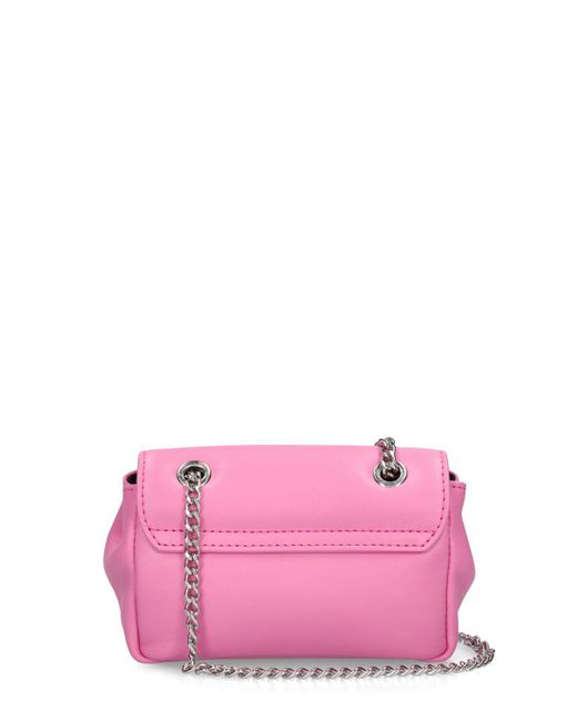 Vivienne Westwood Pink Small Leather Shoulder Bag W/chain