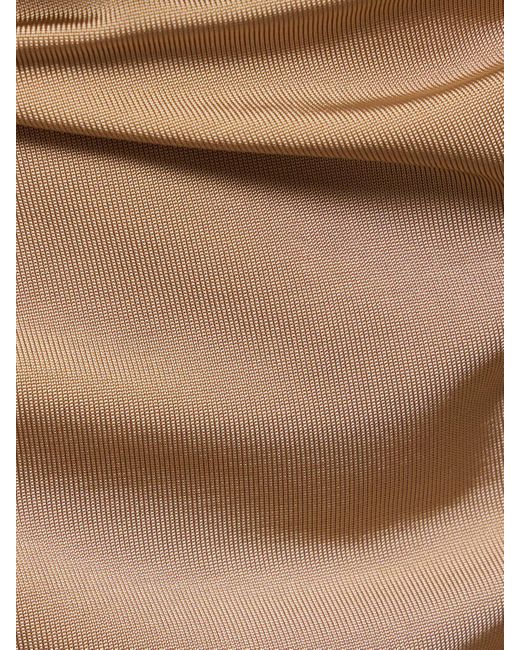 Robe longue asymétrique en jersey Magda Butrym en coloris Natural