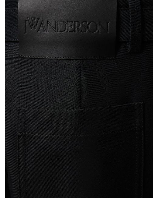 Pantaloni cargo in techno di J.W. Anderson in Black da Uomo