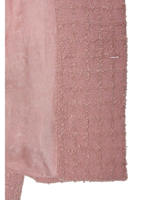 Versace Pink Zweireihiges Jackett Aus Tweed