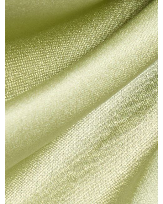Christopher Esber Green Cusco Draped Silk Cami Top