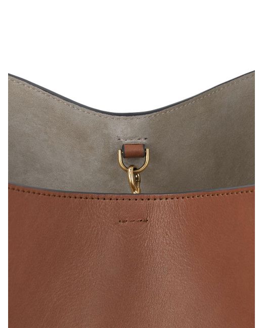 Anya Hindmarch Brown Small Nastro Leather Hobo Bag