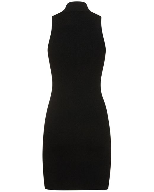 DIESEL Black M-Onerva Ribbed Viscose Mini Dress