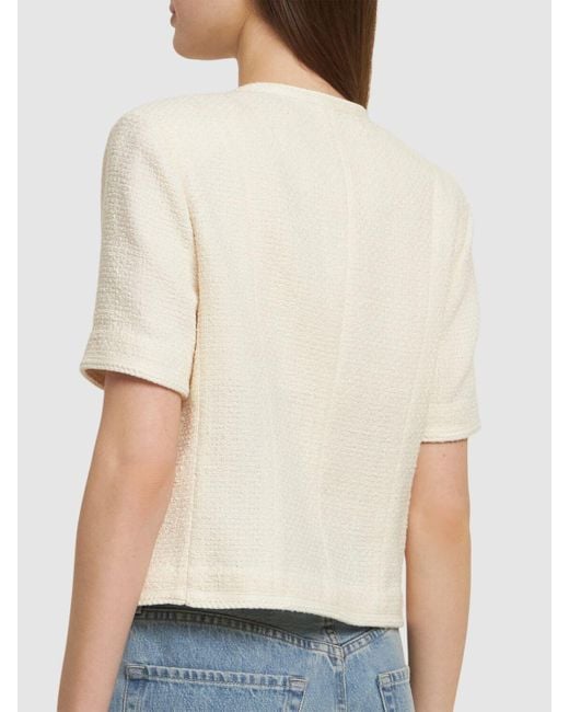 Giacca summer in tweed di DUNST in Natural