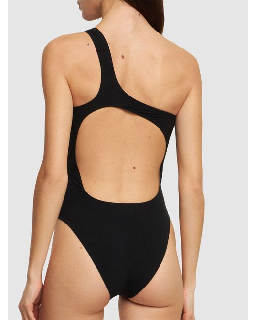 Isabel Marant Black Sage One Shoulder Cutout Swimsuit