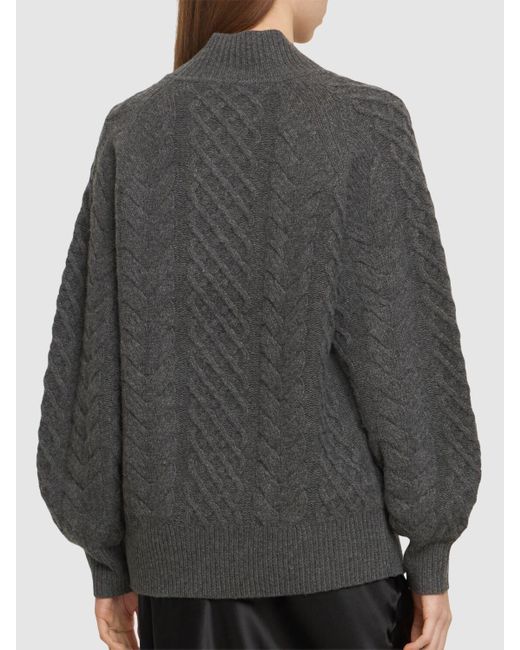 Pull en maille torsadée de laine mélangée como THE GARMENT en coloris Gray