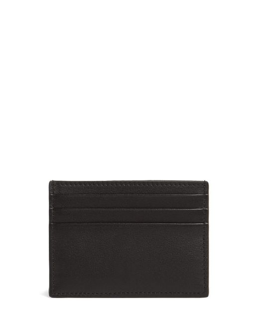 Alexander McQueen Black Leather Card Holder for men