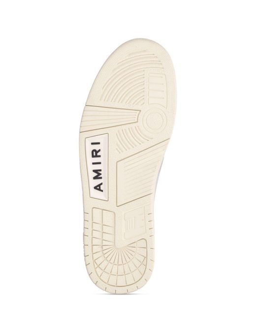 Amiri Ledersneakers "skel" in White für Herren