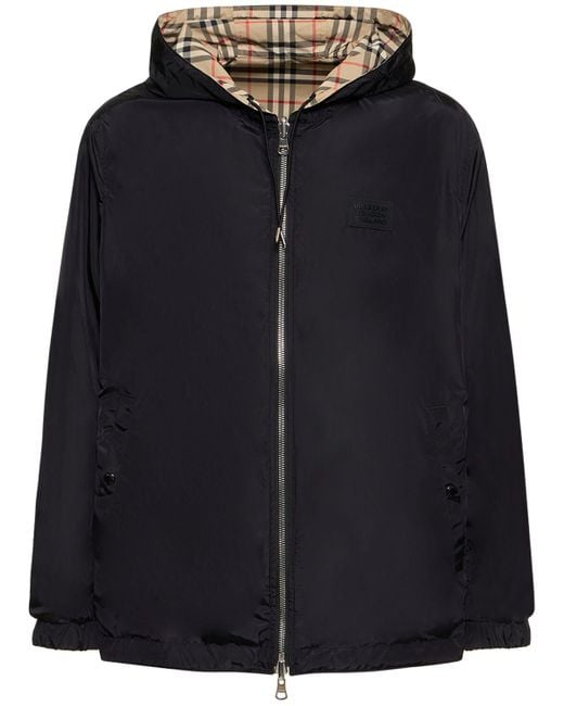 Burberry Natural Stretton Reversible Check Zip Jacket for men