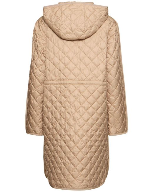 Moncler Etelan ダイヤモンドキルティング テックダウンジャケット Natural