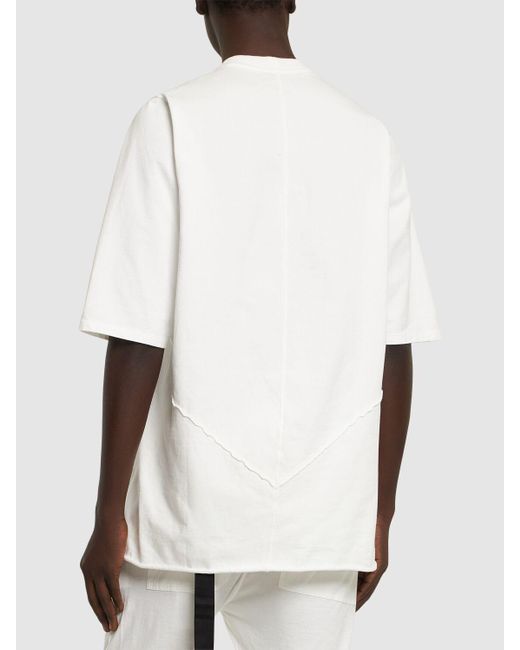 Rick Owens White Jumbo/Cotton T-Shirt for men
