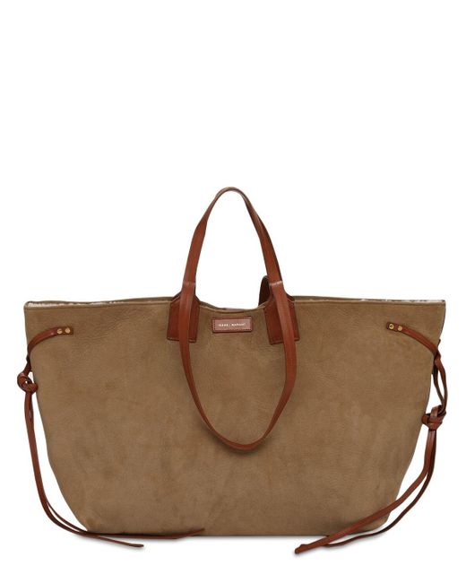 Isabel Marant Brown Wydra Leather Tote Bag