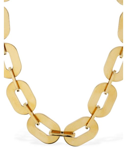 Jil Sander Metallic Bw3 3 Chunky Chain Collar Necklace