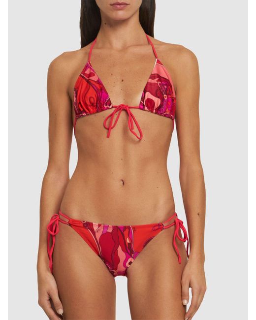 Emilio Pucci ライクラビキニボトム Red