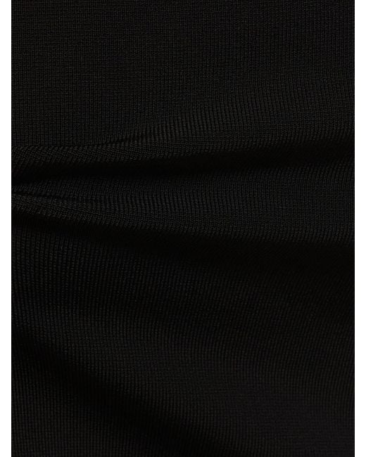 Jacquemus Black La Robe Cubista Rib Knit Mini Dress