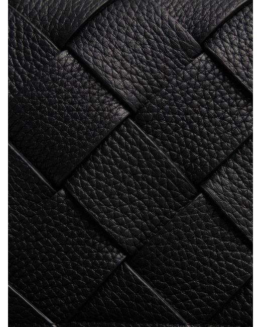 Bottega Veneta Black Diago Grained Leather Crossbody Bag for men