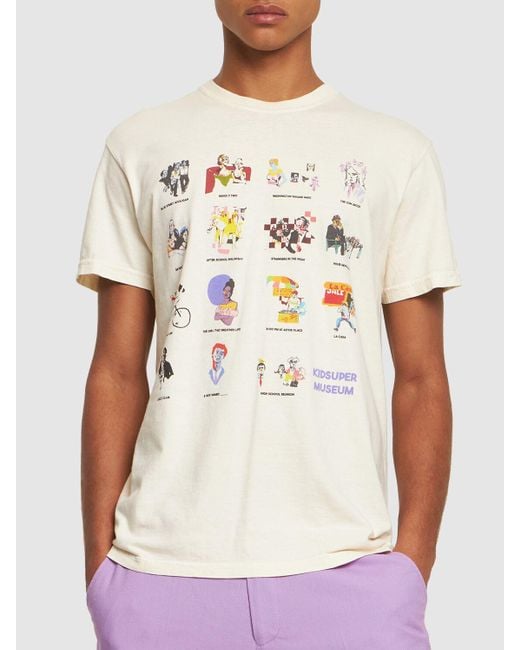 Camiseta de algodón Kidsuper de hombre de color Natural