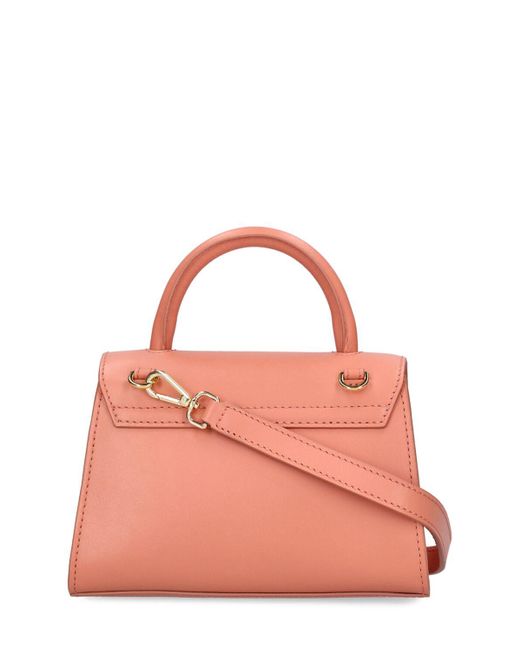 DeMellier London Pink Nano Montreal Smooth Leather Bag