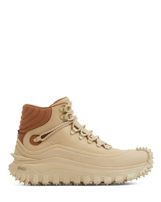 Moncler Herren Trailgrip Gtx Leather Lace-Up Boots in Natural für Herren