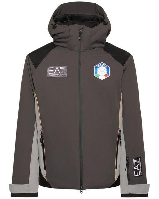 EA7 Fisi Protectum7 Ski Jacket in Black for Men | Lyst UK
