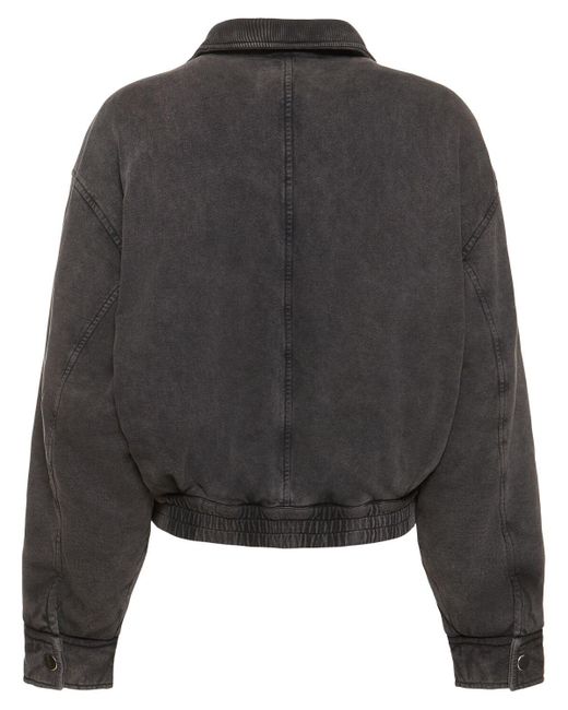 Isabel Marant Black Parveti Cotton Zip-up Coat