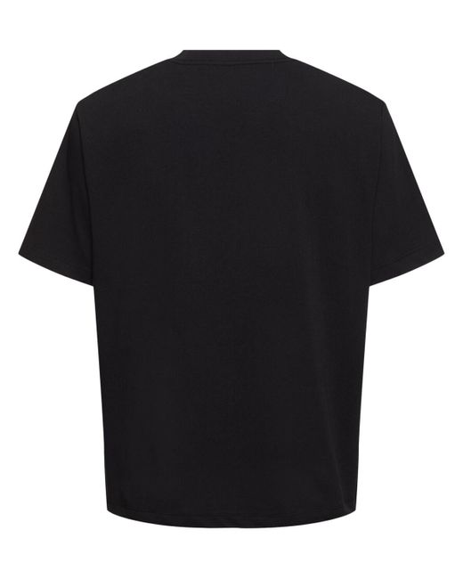 T-shirt in cotone con logo di Roa in Black da Uomo
