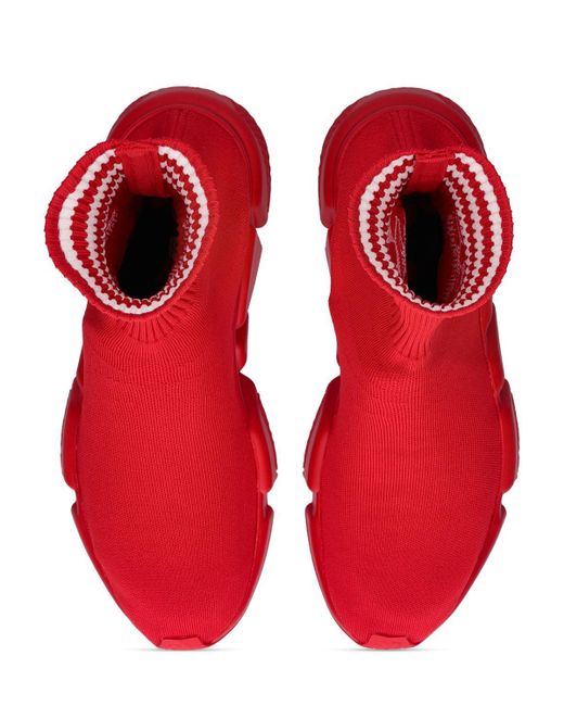 Balenciaga Red Adidas Speed Lt Sneakers for men