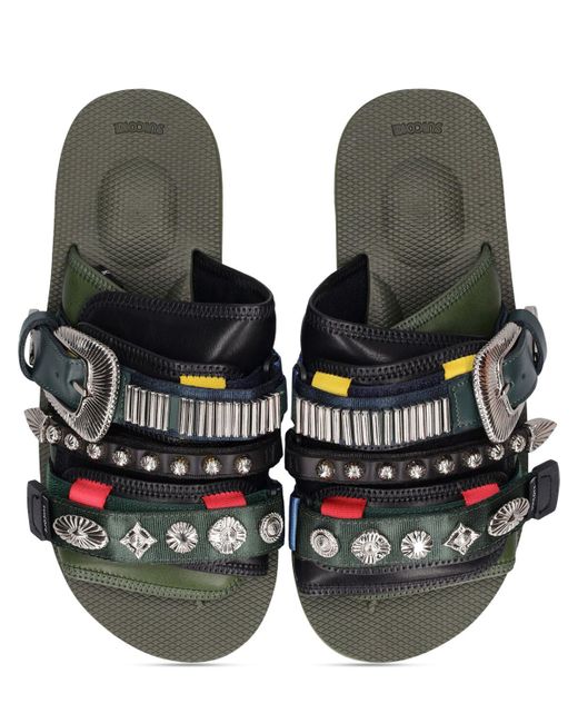 Suicoke Green Toga Virilis Moto-Cabtog Slides