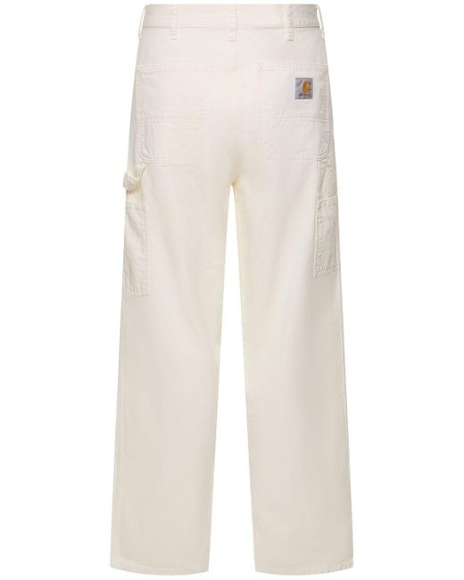 Carhartt White Single Knee Denim Jeans for men