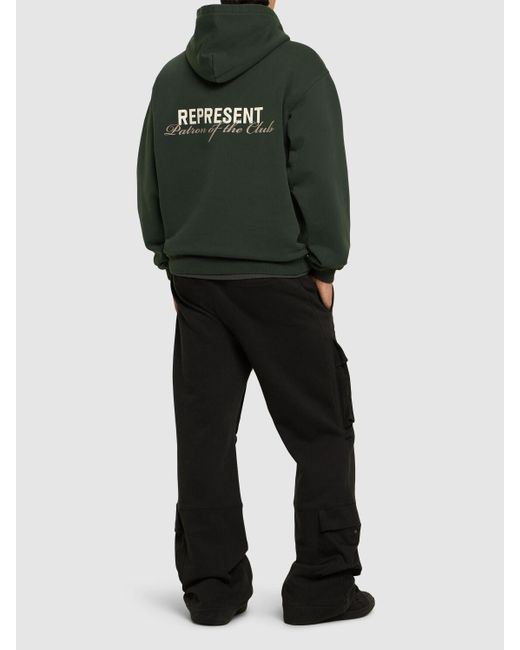 Represent Green Patron Of The Club Hoodie for men