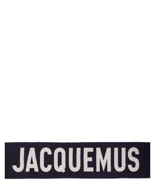 Sciarpa l'echarpe in lana di Jacquemus in Blue da Uomo