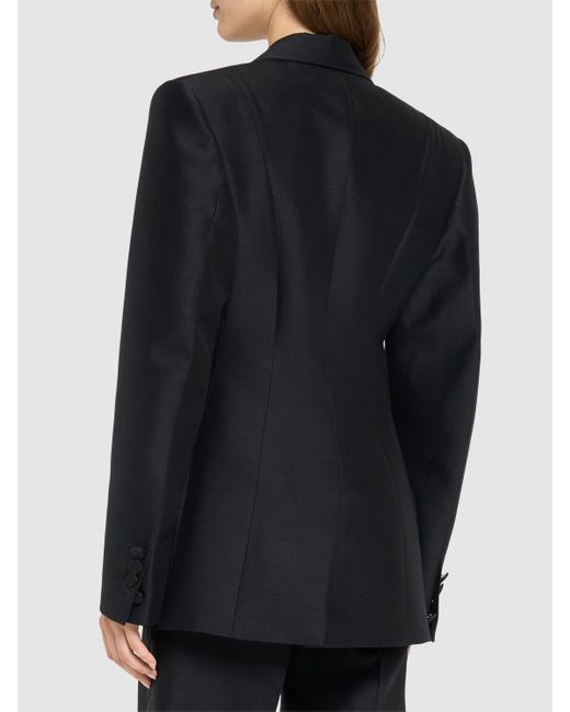 DSquared² Black Statement-blazer Aus Seide Und Wolle "dan"