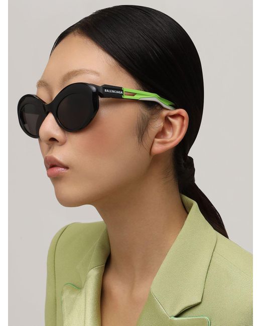 balenciaga 55mm oval sunglasses