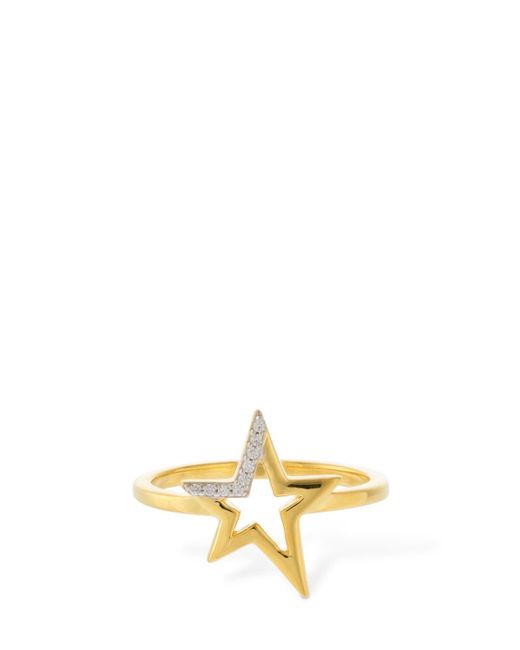 Missoma Celestial Pavé Step Star Ring in Gold/Crystal (Metallic) - Lyst