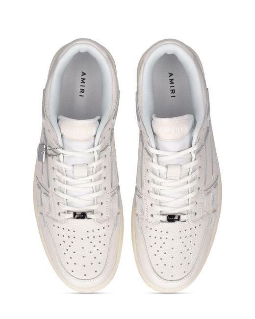 Amiri Ledersneakers "skel" in White für Herren