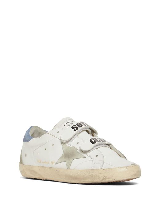 Golden Goose Deluxe Brand White 20mm Old School Leather Sneakers