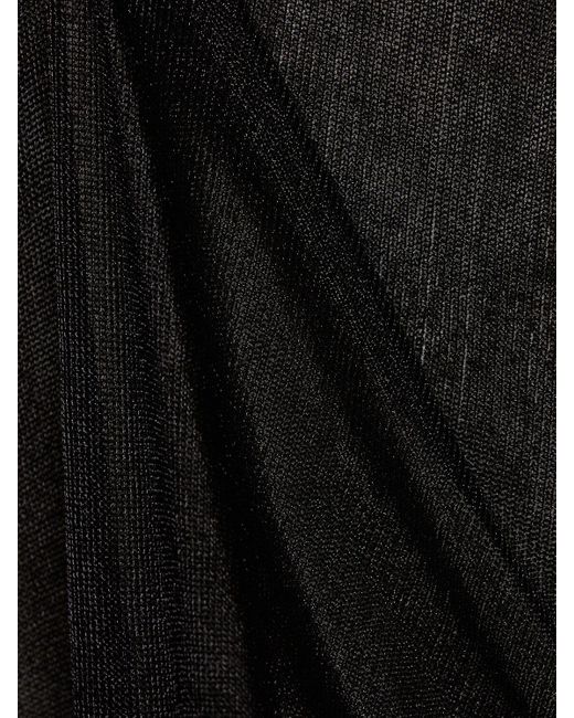 Robe longue en viscose mélangée the croft Interior en coloris Black