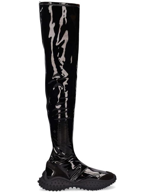 MSGM Black 30mm Faux Leather Over-the-knee Boots