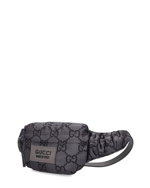 Gucci Gray gg Ripstop Nylon Belt Bag for men
