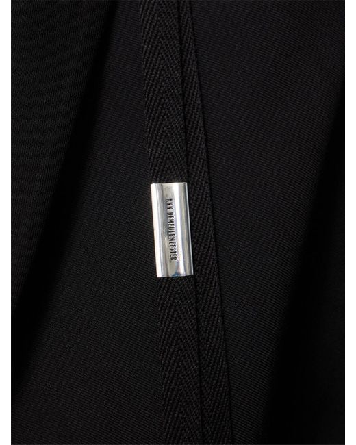 メンズ Ann Demeulemeester Galm アシンメトリーブレザー Black