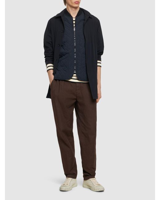 Pantalon en coton et lin Aspesi pour homme en coloris Brown