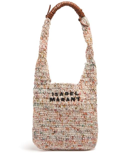 Isabel Marant Small Praia レザートートバッグ White