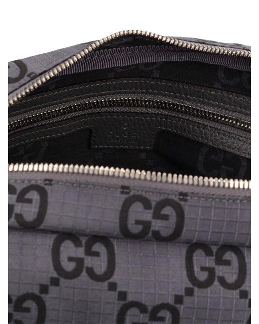 Gucci Gray gg Ripstop Nylon Crossbody Bag for men