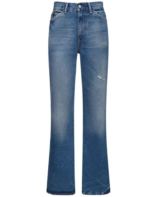 Acne Blue Gerade Jeans Aus Denim "1977"
