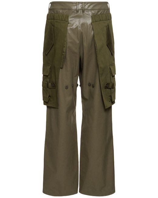 Pantalones cargo de algodón en capas ANDERSSON BELL de hombre de color Green