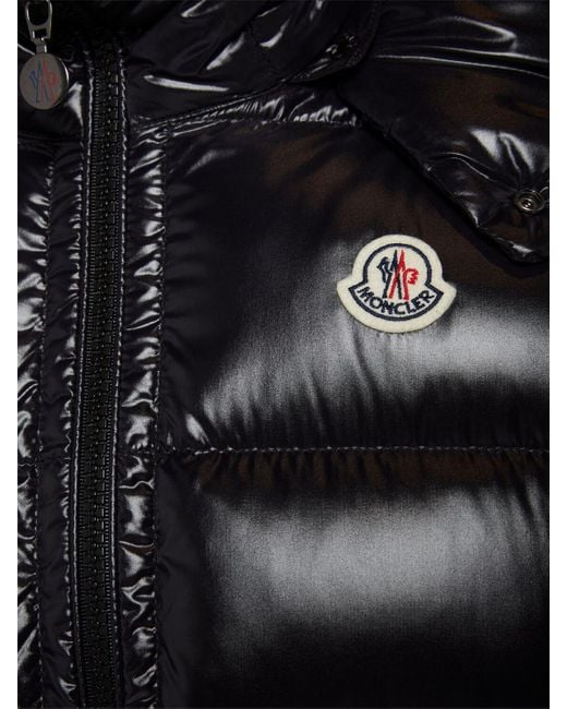 Moncler Black Bormes Hooded Nylon Down Vest for men