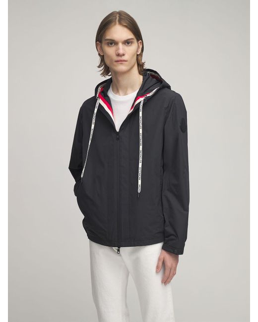 moncler black hooded jacket