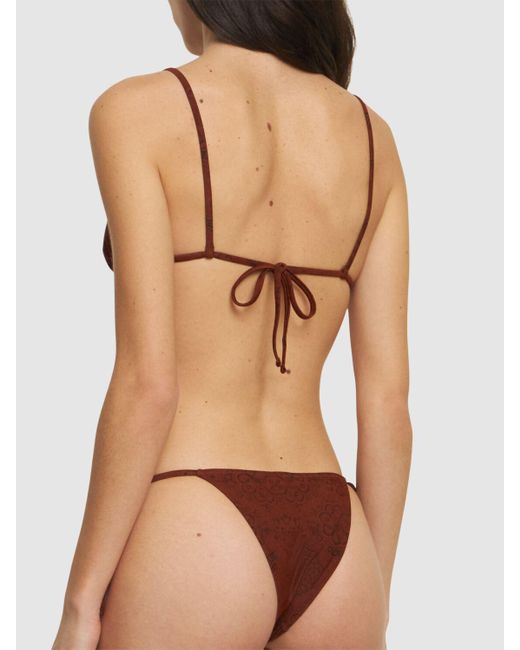 Tropic of C Brown Equator Triangle Bikini Top