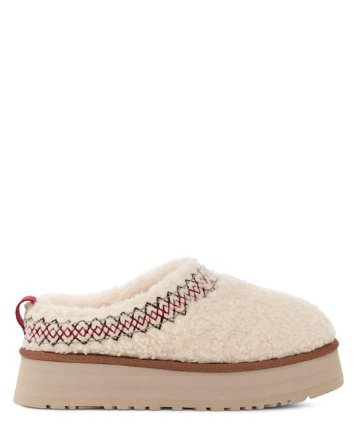 Ugg White 50mm Hohe Plateauloafer "tazz "
