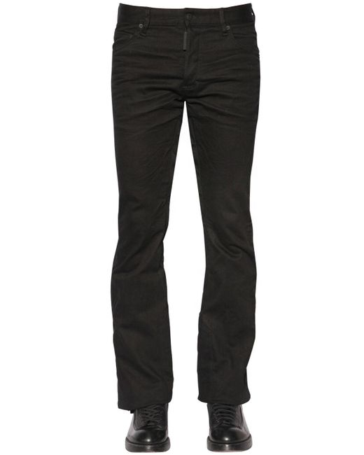 DSquared² Denim 24cm Ski Stretch Drill Jeans W/ Tulle in Black for Men ...